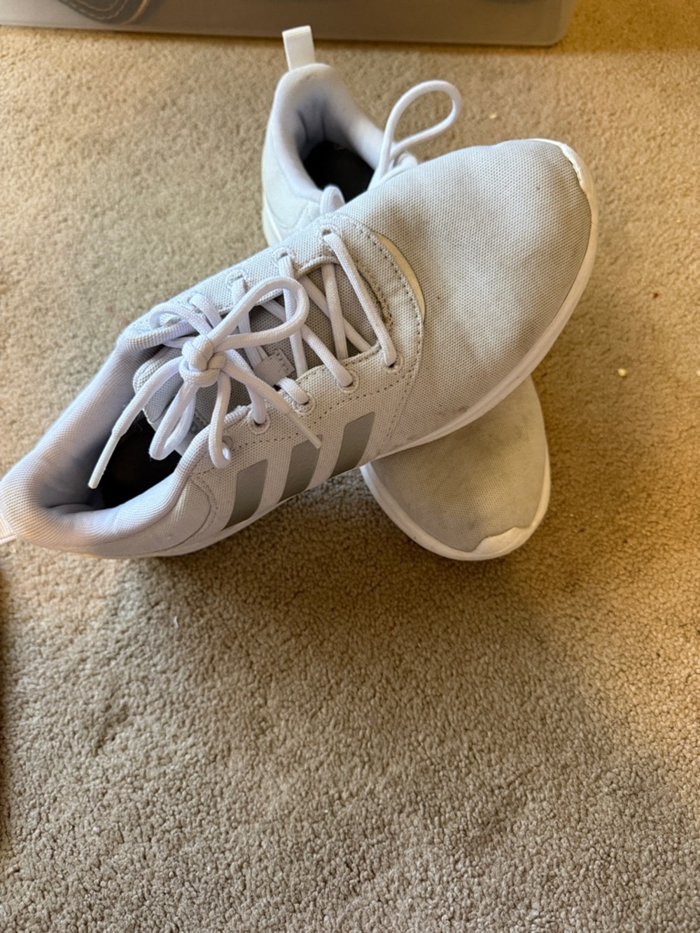 adidas Women’s Light Gray Athletic Sneakers